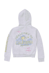 Kids Surf All Day Hoodie-H.Grey-Unisex
