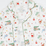 Beach Christmas - Adult Long Sleeve Coat Style and Pant with Pockets