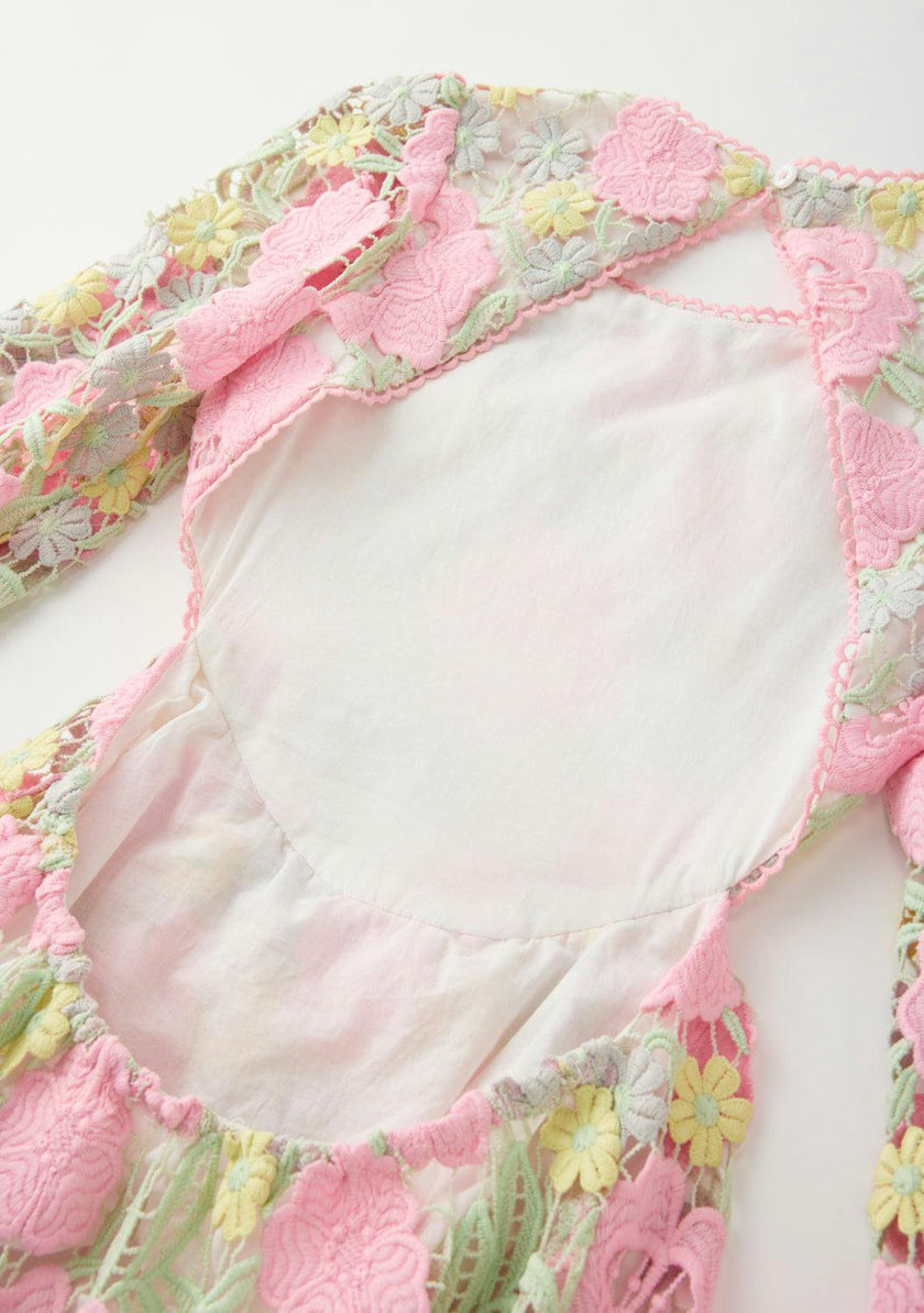 Estella Embroidered Mini Dress