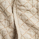 Diamond Stitch Quilted Bedspread, Beige