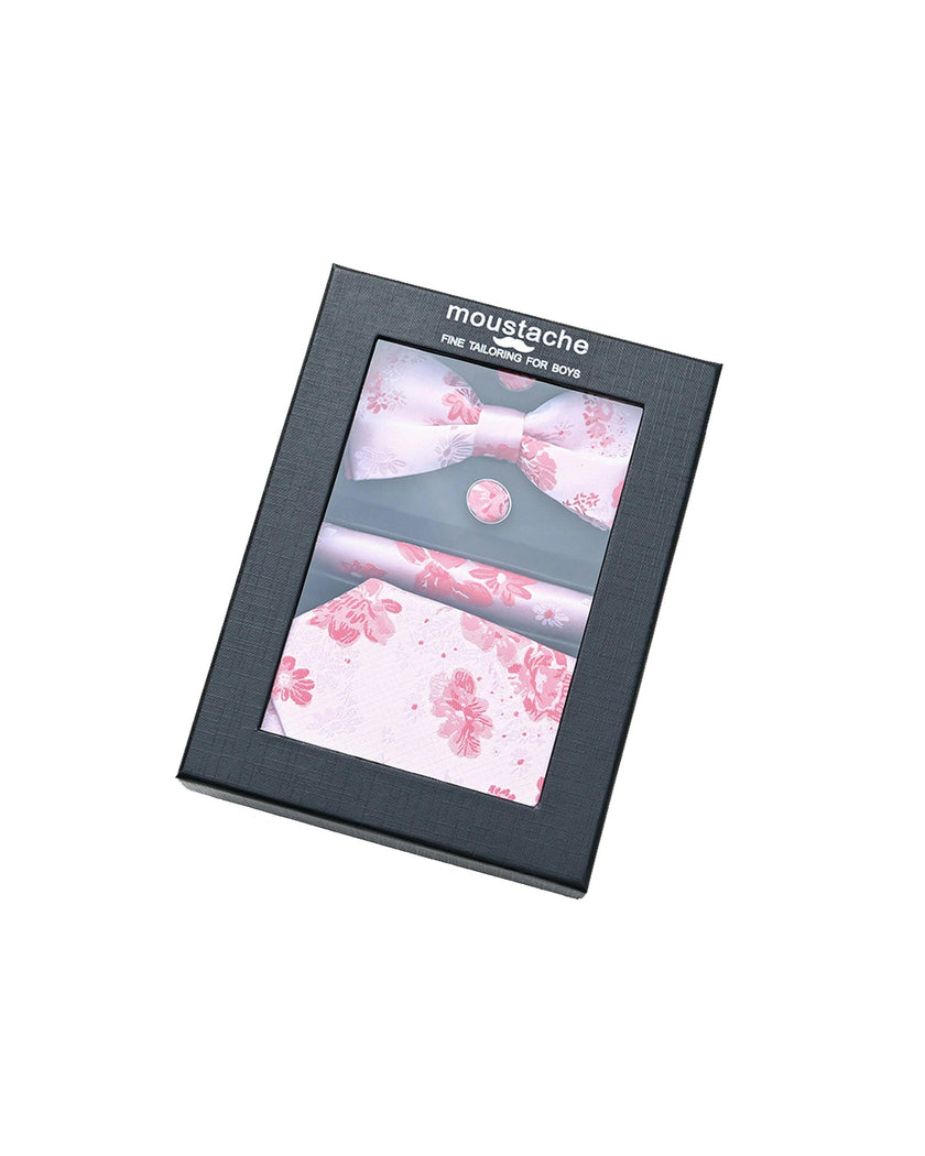 Pink Floral Tie Set