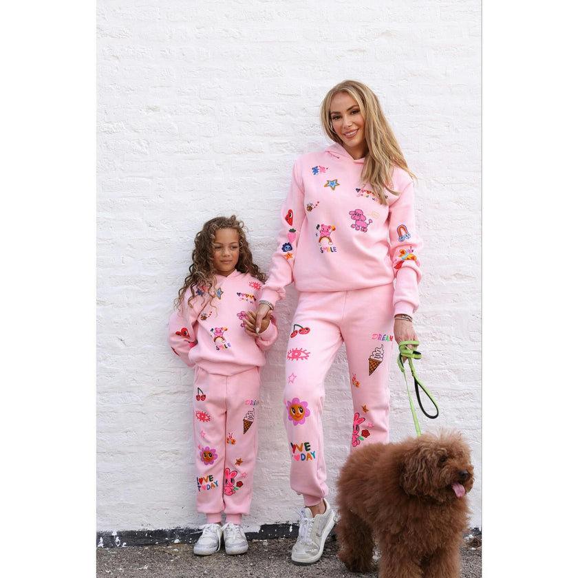 Women's Doodle Art Set Pink Pink