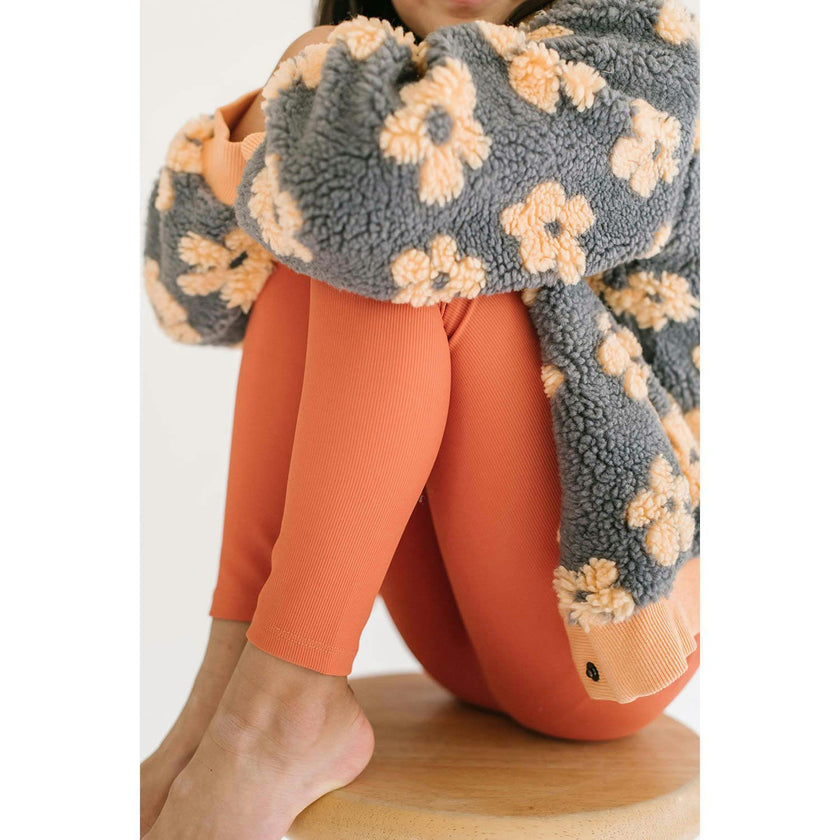 Flower Power Fleece Jacket, Multi Yellow