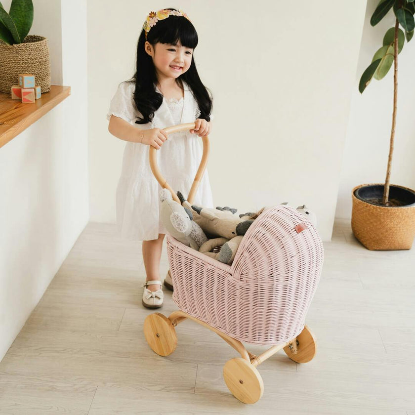 Handcrafted - Colette Doll Stroller - Pink