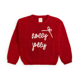 Holly Jolly Bow Christmas Knit Sweater