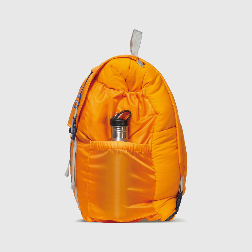 Sleep-N-Pack™ – Big Kid Size | NASA Official Logo & Patches | 2-in-1 Backpack & Sleeping Bag with Cozy Fleece Liner - ORANGE