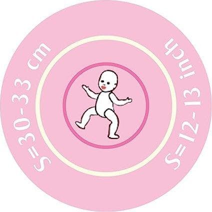 2-pc Pink Print Knit Sleep 'n Play Outfit for 12"-13" Baby Dolls