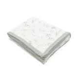 Organic Cotton Muslin Quilted Throw - Pencil Floral