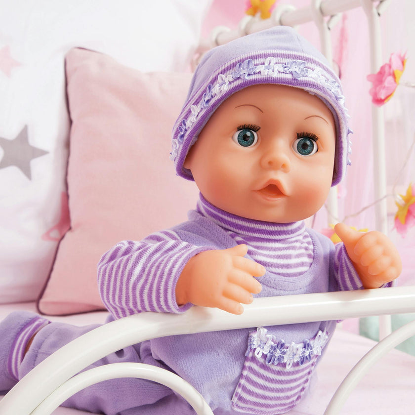 First Words Baby: Purple & Flower