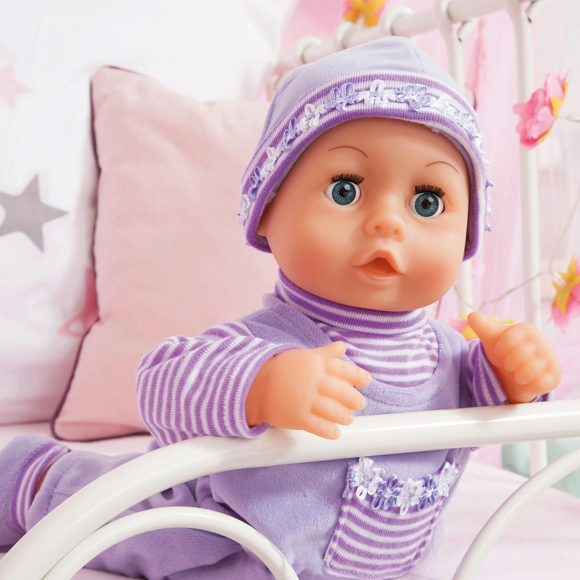 First Words Baby: Purple & Flower