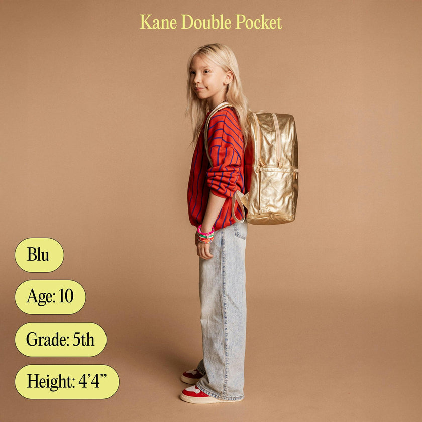Kane Double Pocket Backpack, Leopard