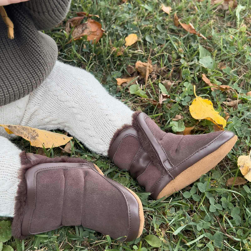 Cozy Cuff Brown Soft Sole Boot