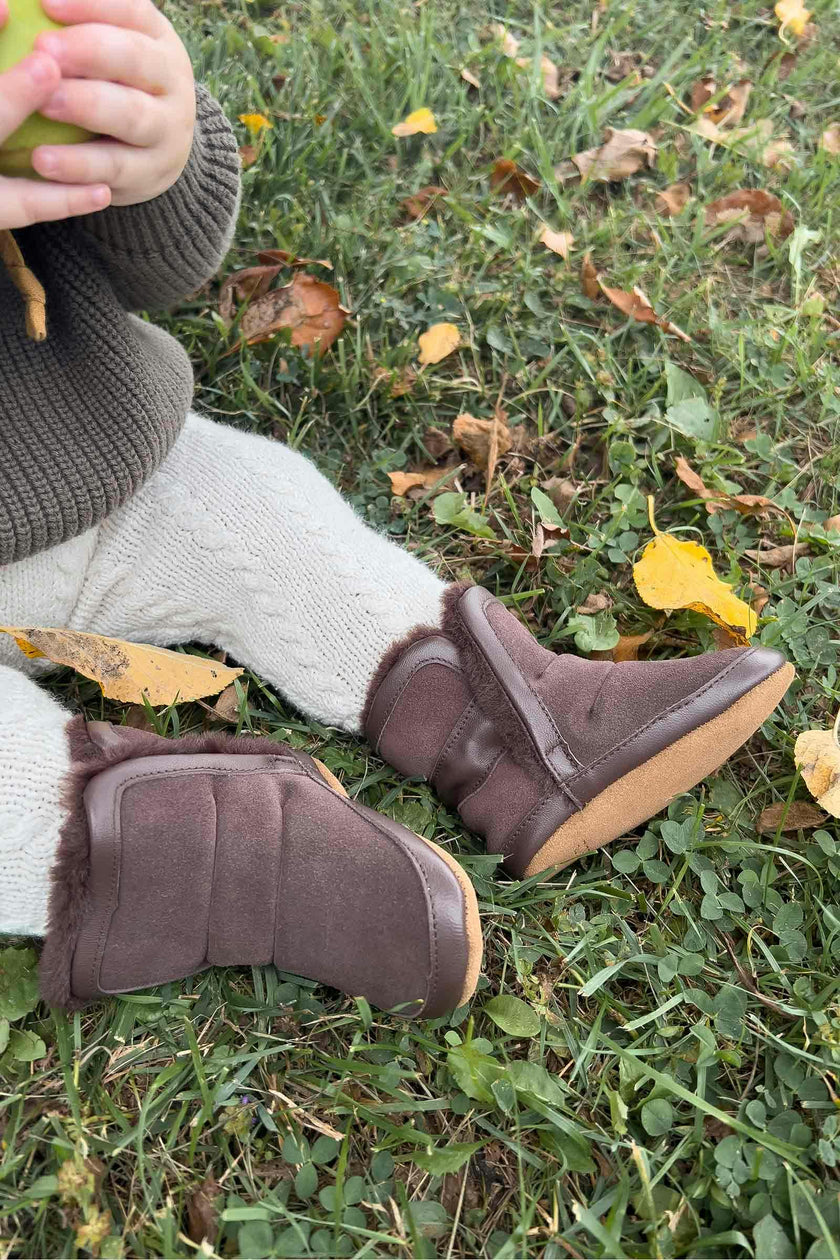 Cozy Cuff Brown Soft Sole Boot