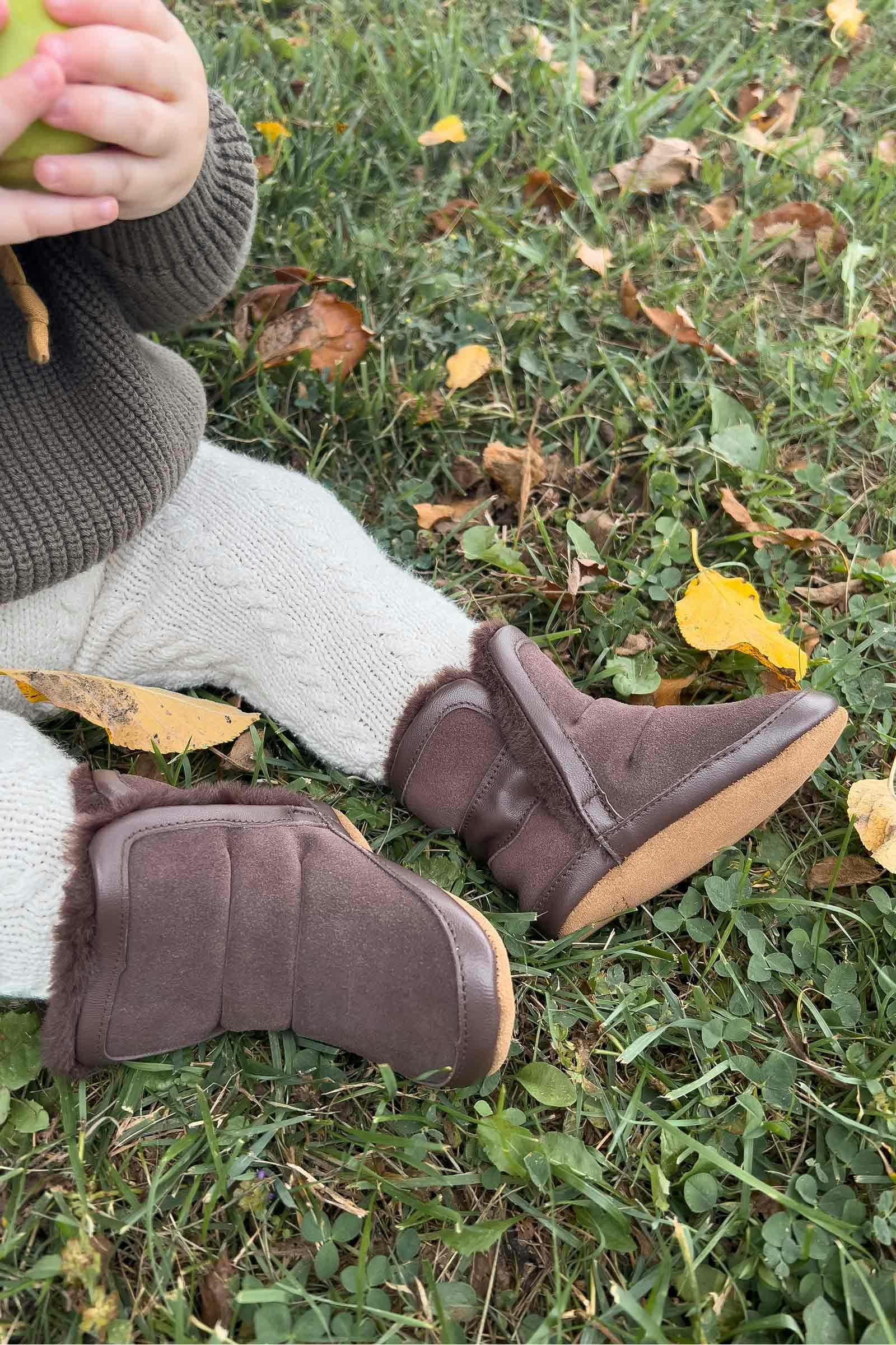 Cozy Cuff Brown Soft Sole Boot
