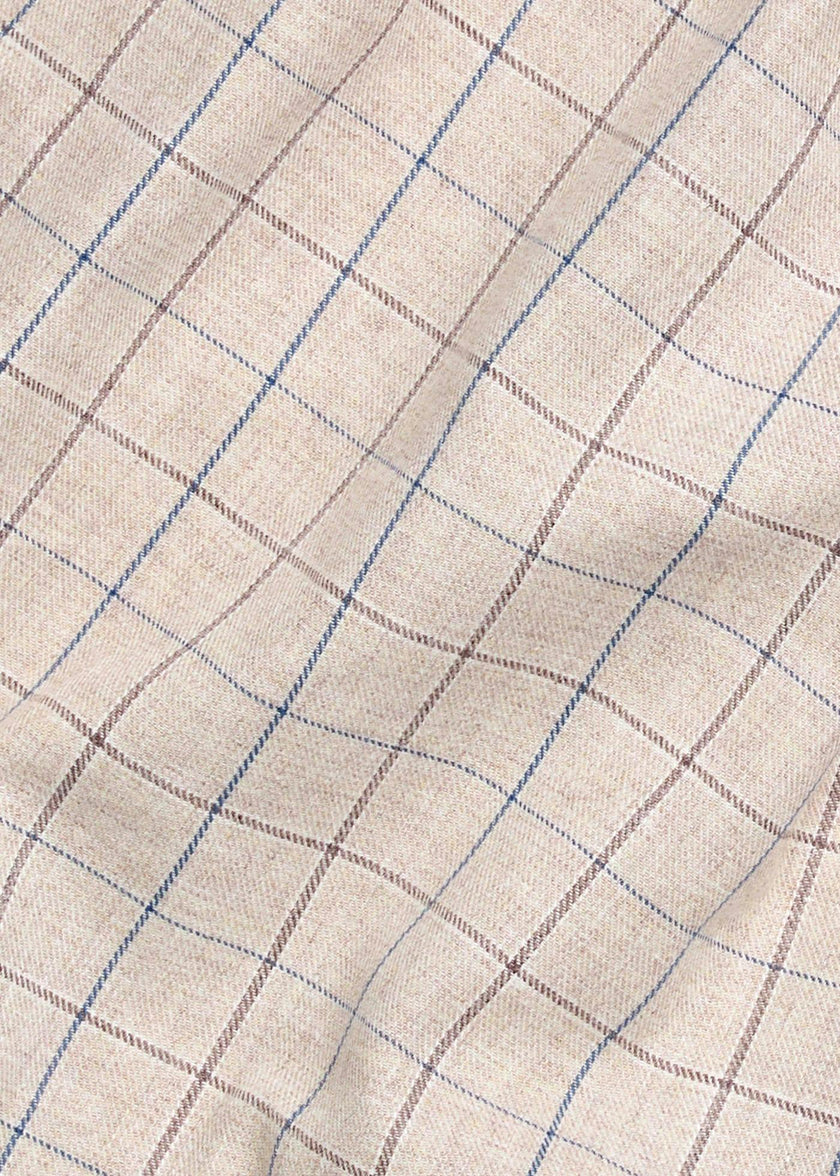Smocked Molly Skirt - Durham Windowpane