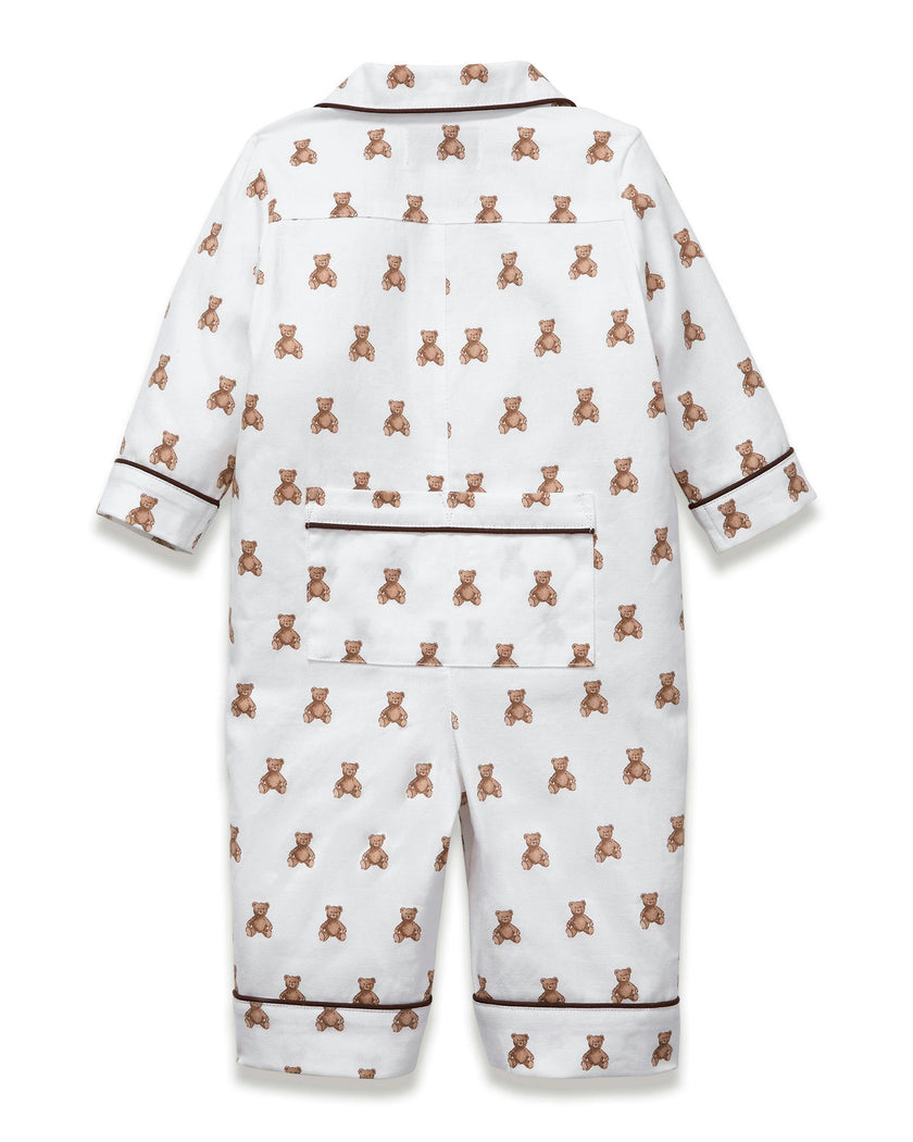 Baby's Twill Classic Romper in Teddy Tales