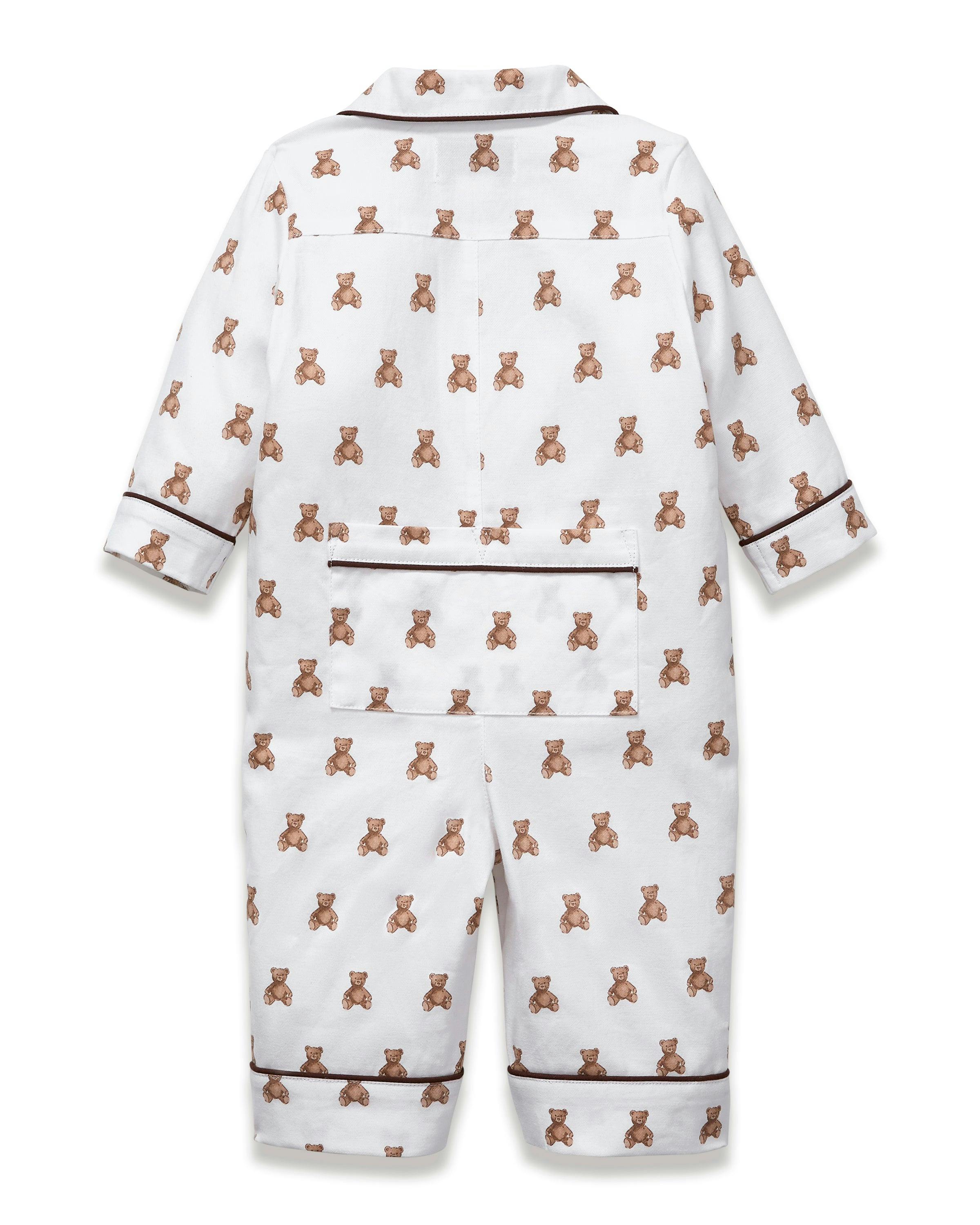 Baby's Twill Classic Romper in Teddy Tales