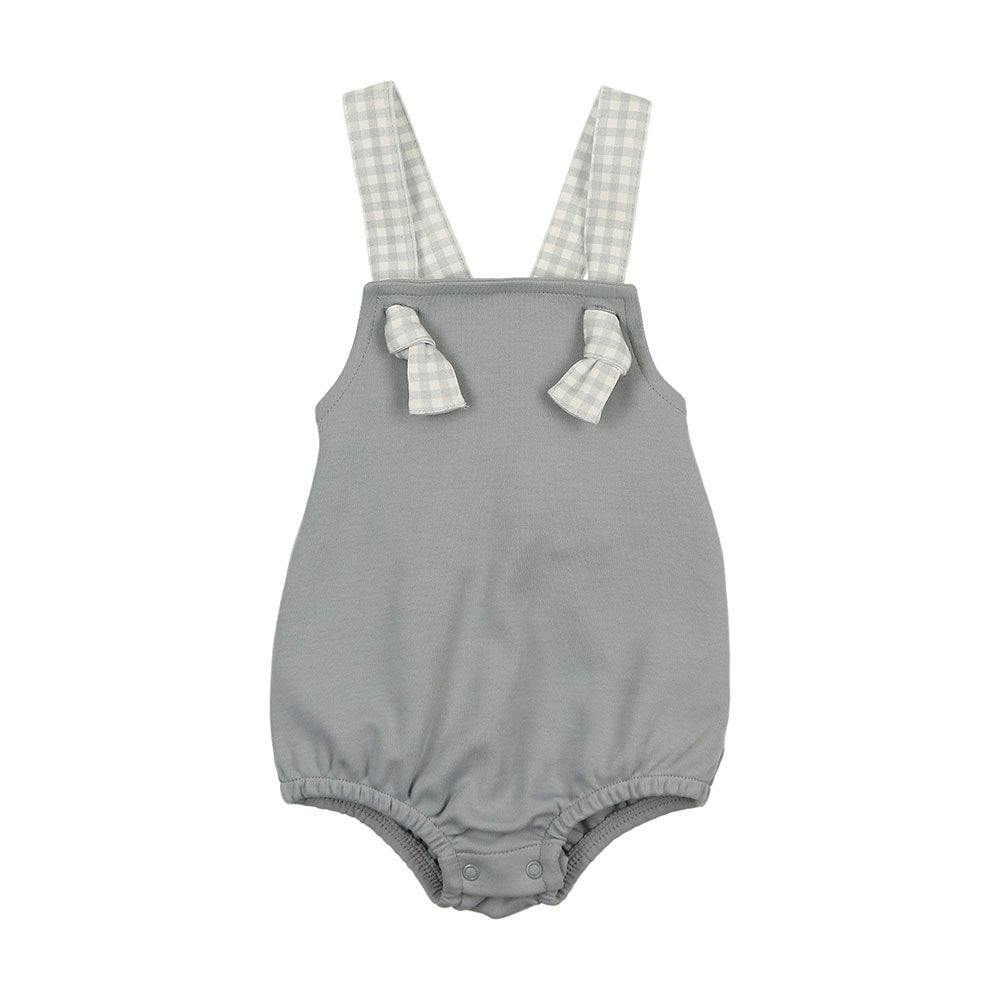 Gingham Glory Romper Misty Rose