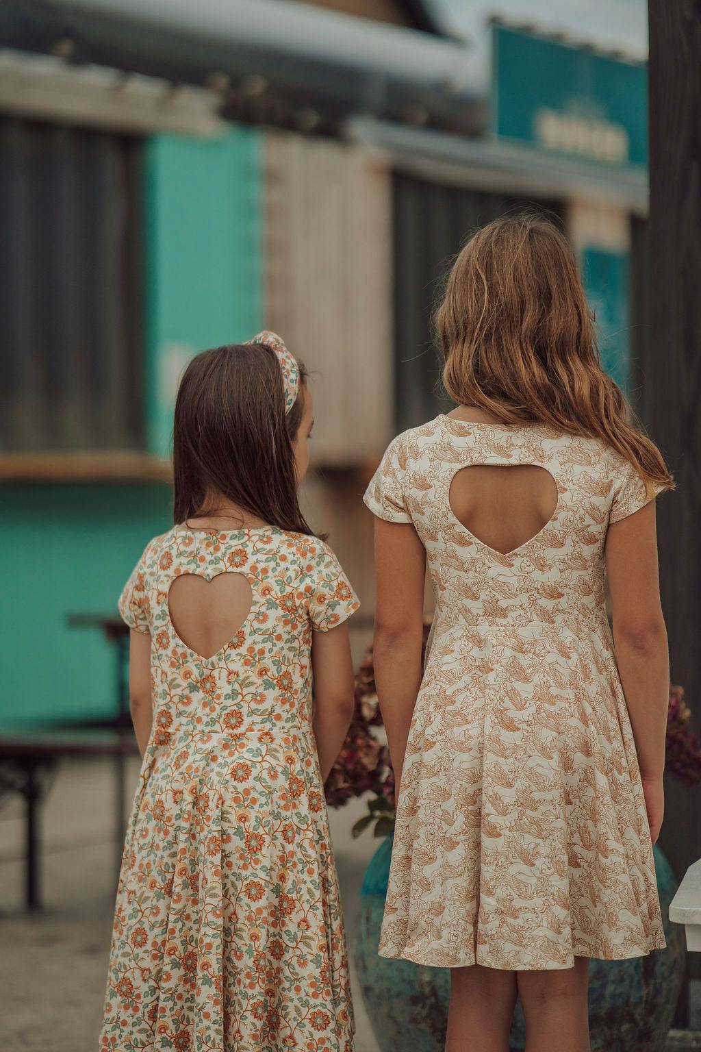 Sweetheart Twirl Dress | Organic Cotton Jersey - In Bloom