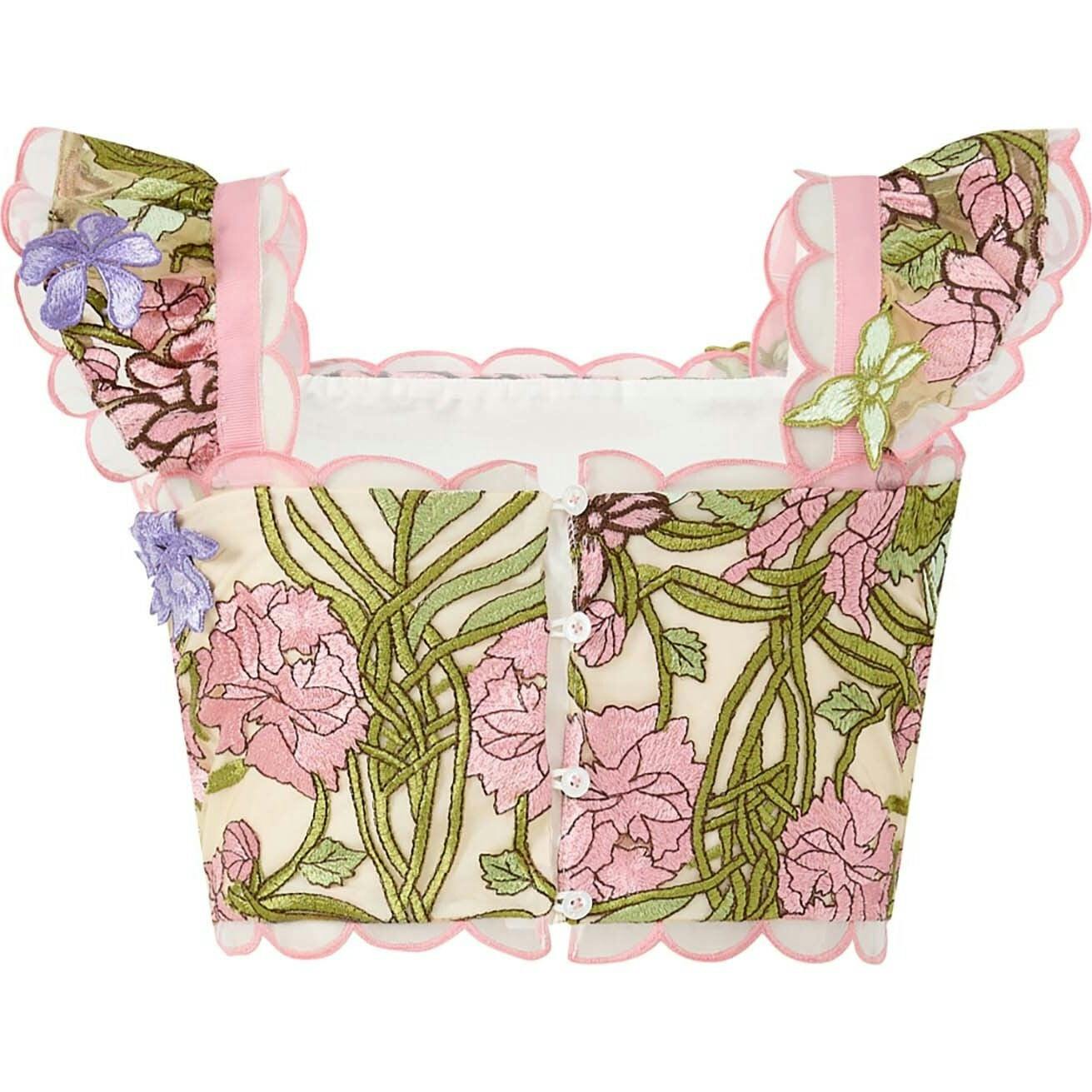 Bonnie Sleeve Embroidered Top