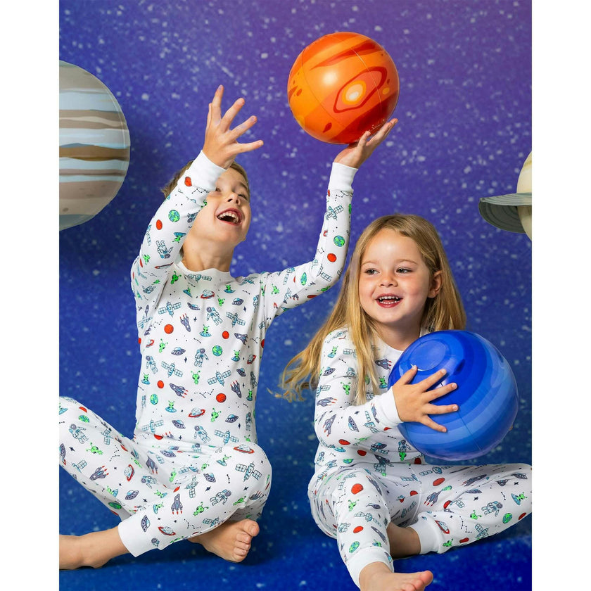 The Organic Long Sleeve Pajama Set [Aliens and Astronauts]