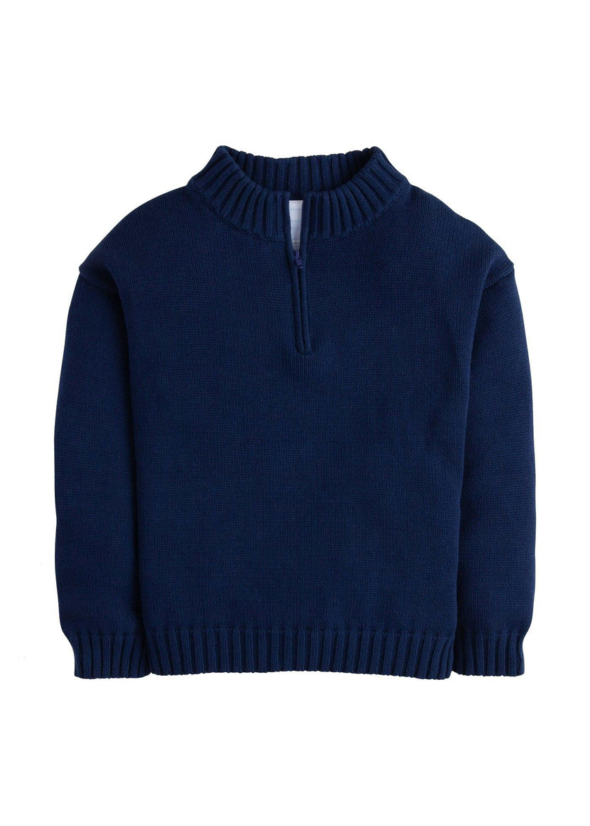 Quarter Zip Sweater - Navy