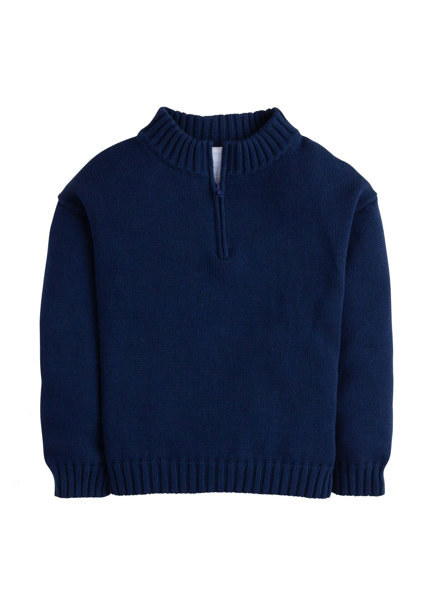 Quarter Zip Sweater - Navy