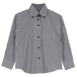 Gingham Button Front Collared Blouse