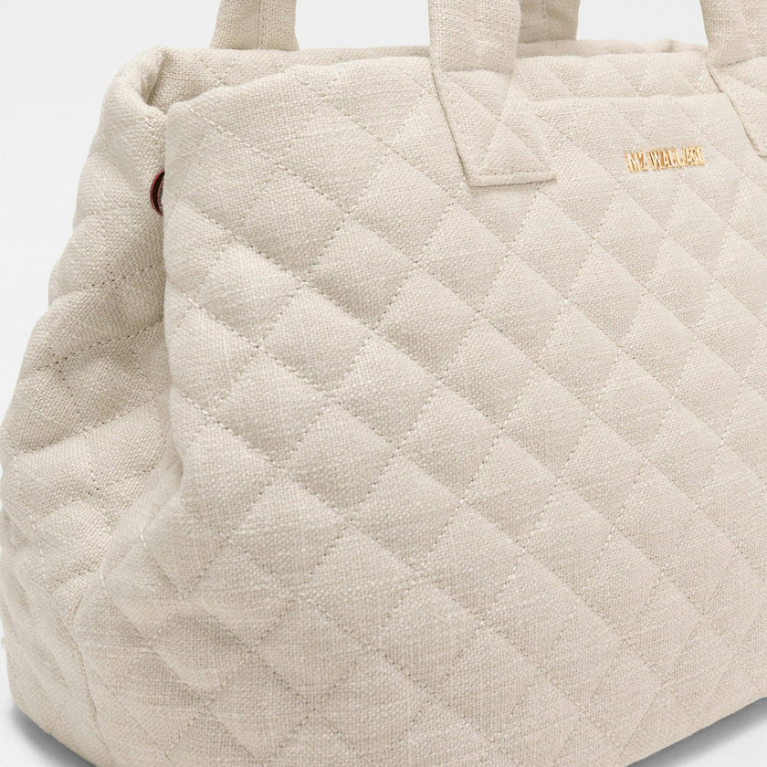 Sandy Linen Medium Metro City Tote