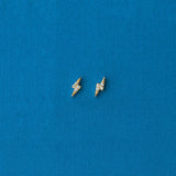 Lightning Bolt Crystal Stud Earrings