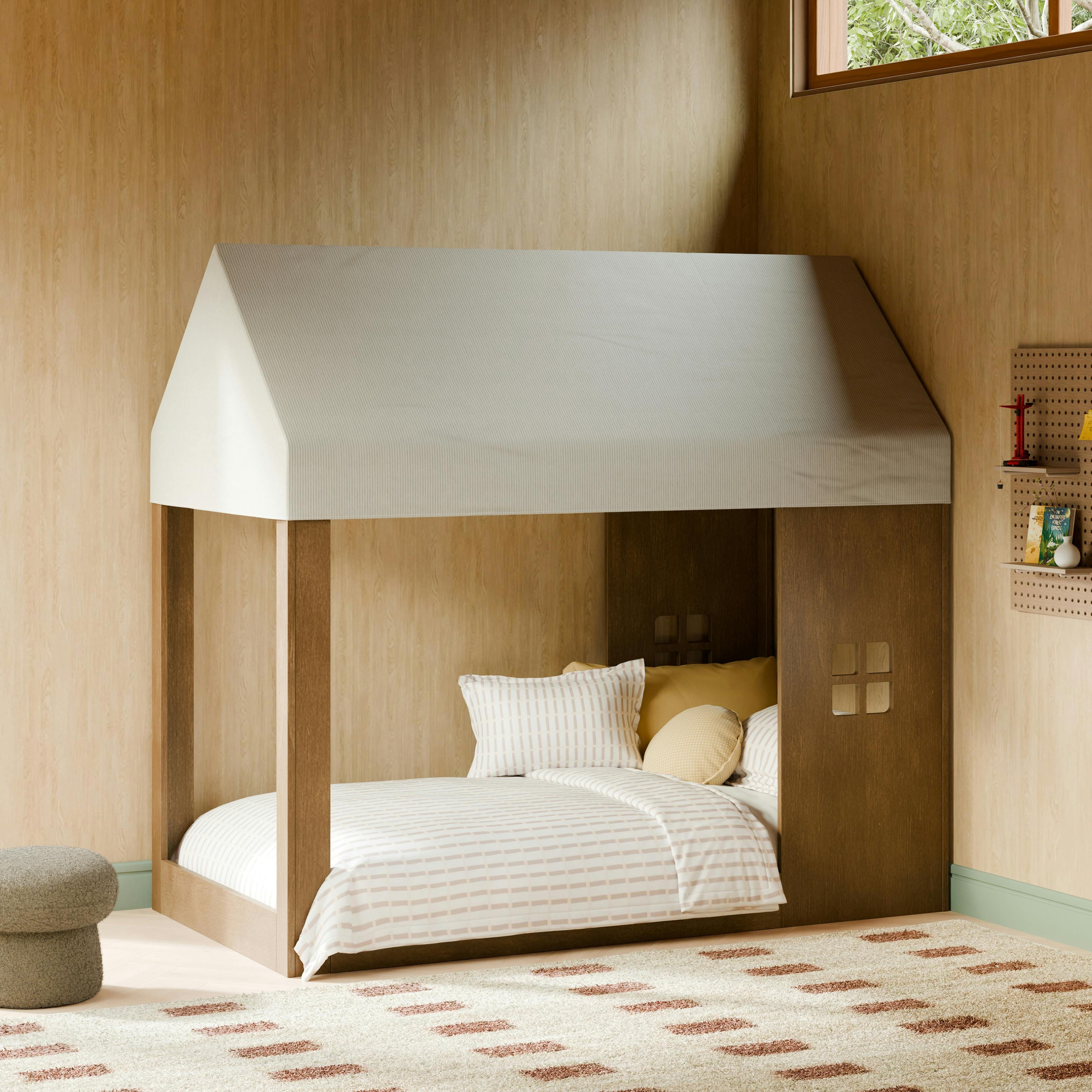 Uchi Canopy for Montessori-Inspired House Twin Bed