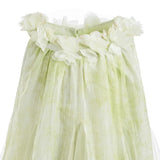 Green Solavie Floral Layered Dress