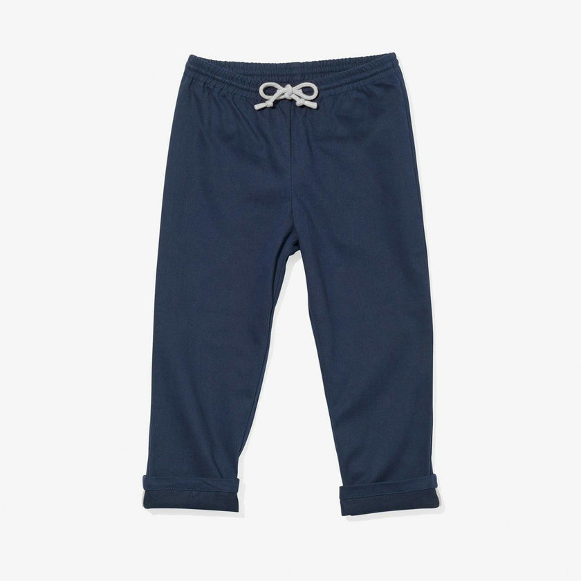 Bowie Pant, Navy with Cloud Drawcord
