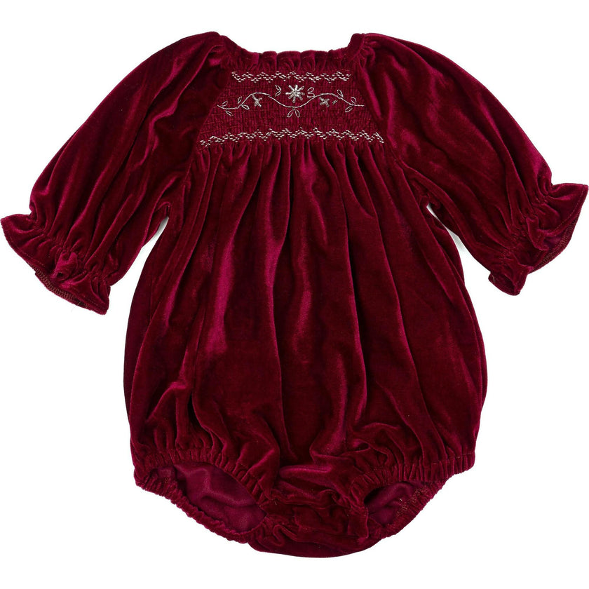 Velvet Smock Romper