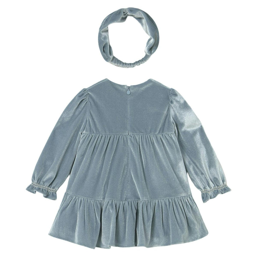 Baby Velvet Dress with Headband