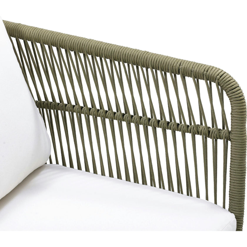 Teamson Home Outdoor Patio Sofa Set with Solid Acacia Base