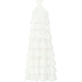 Paloma Lace Frill Maxi Dress