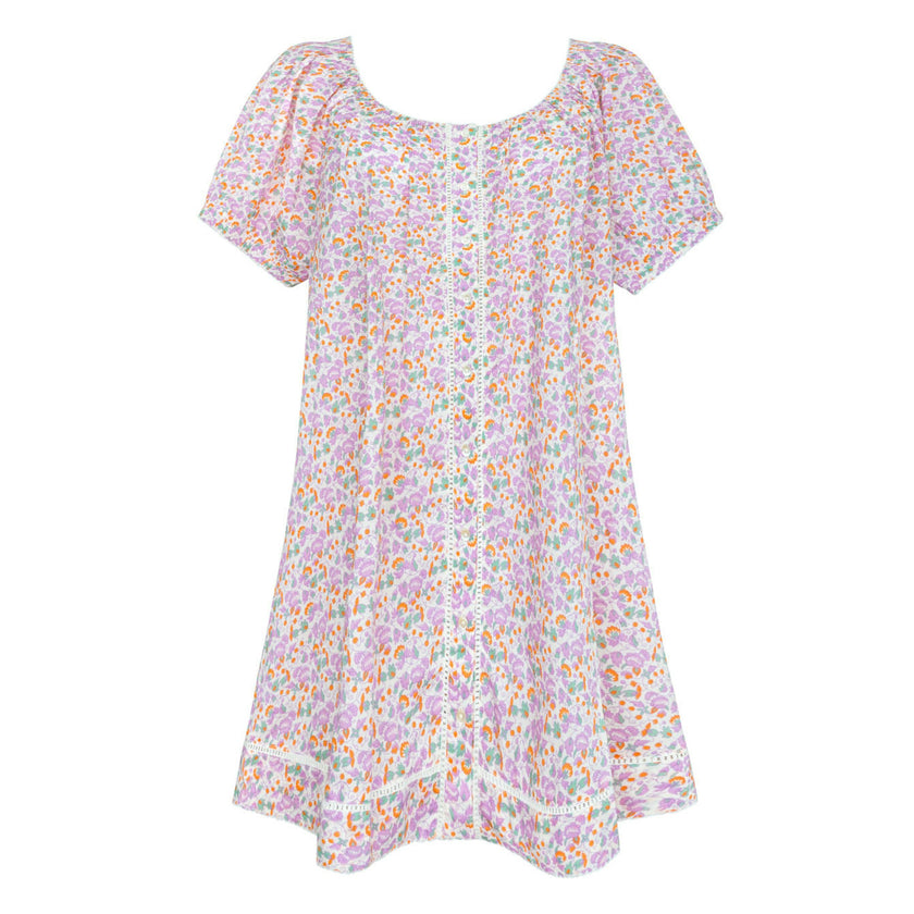 women's orchid floral coverup