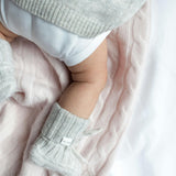 Cable Knit Cashmere Footies