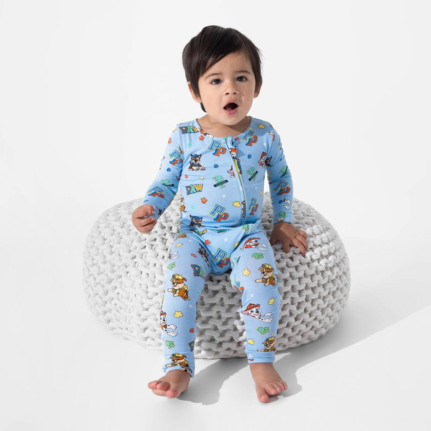 PAW Patrol: Varsity Blue Bamboo Convertible Footie