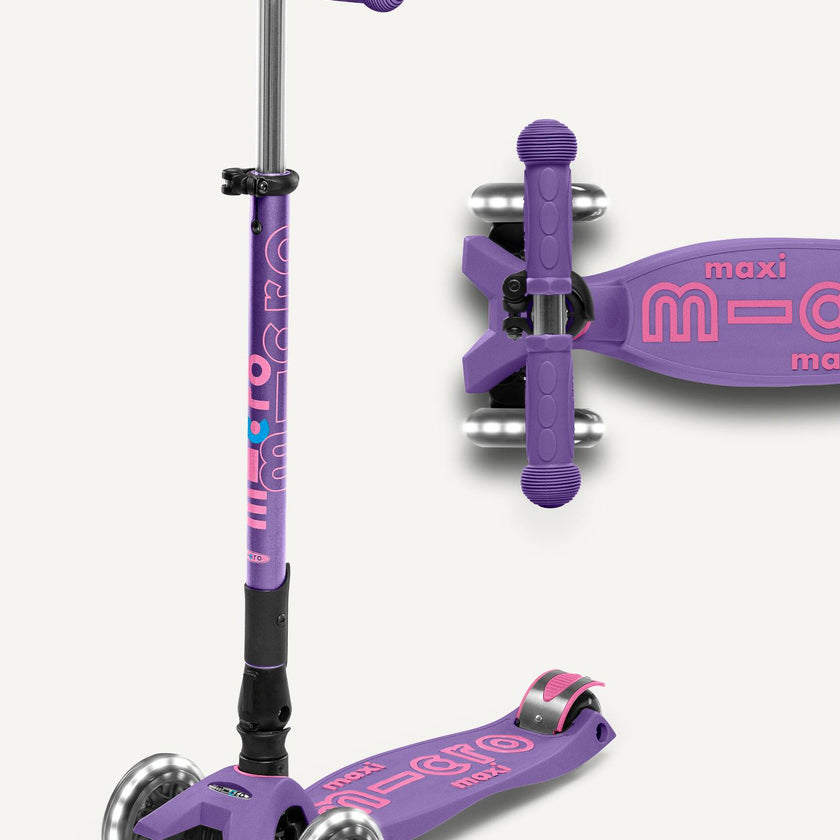 Micro Maxi Foldable LED Scooter