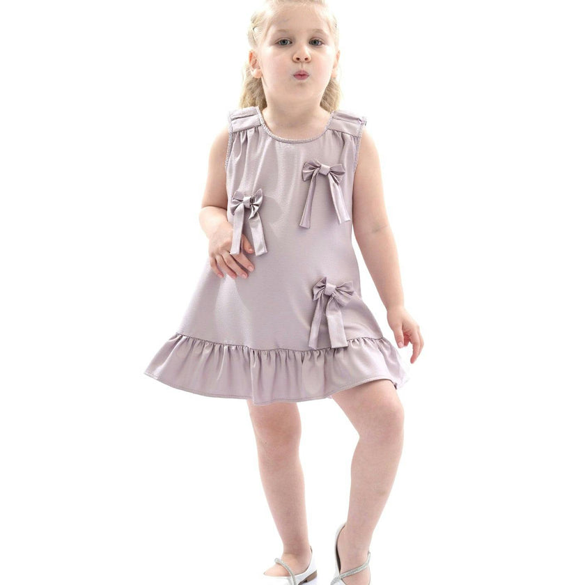 Purple Sofia Bow Dress