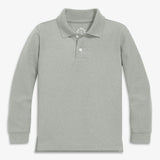 Kids long sleeve pique polo