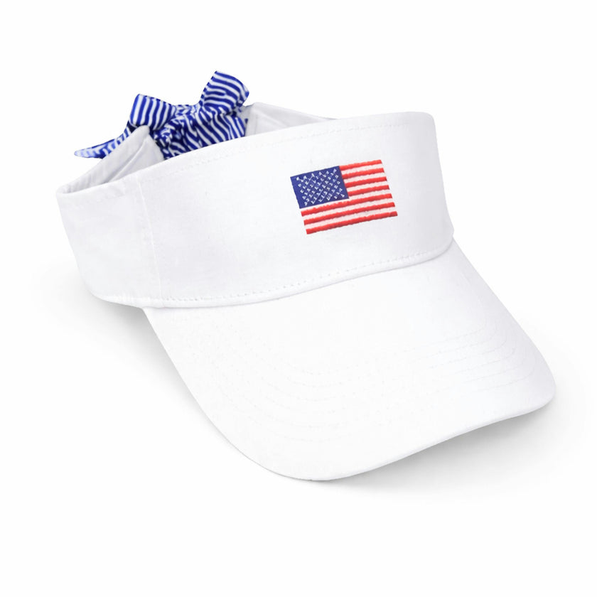 American Flag Bow Visor - Youth, Junior, & Adult