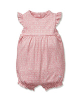 Baby's Pima Isla Play Romper in Hoppy Days Pink