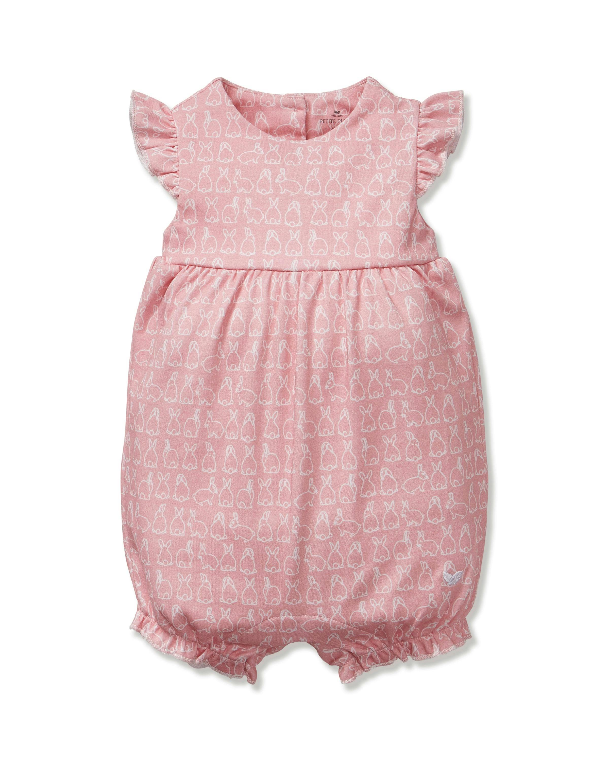 Baby's Pima Isla Play Romper in Hoppy Days Pink