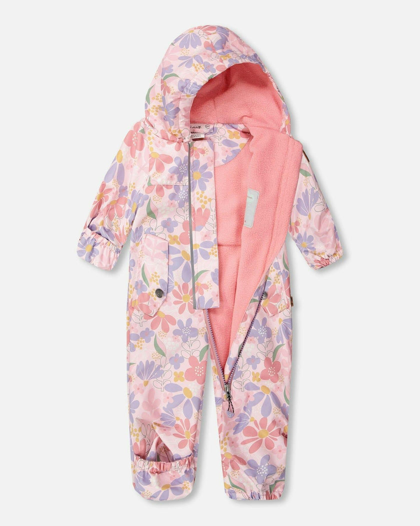 Baby Mid-Season One-Piece Outerwear With Hat