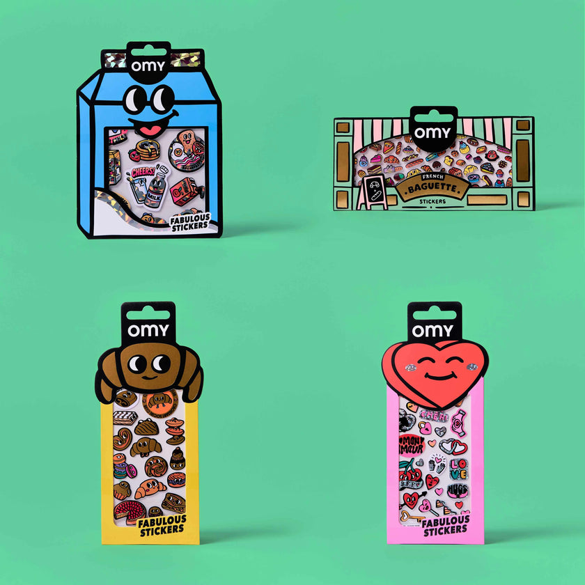 French Goodies - Bundle Of 4 Stickers