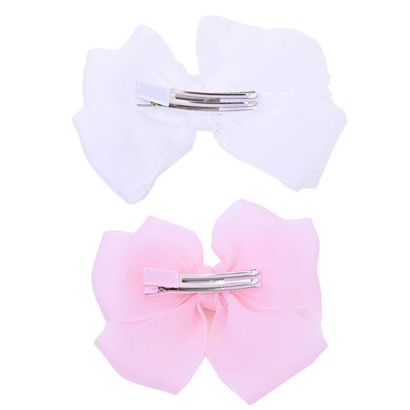 Multicolor Ribbon Bow Hairclip Set