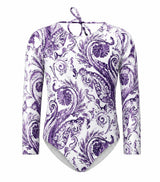 edith long sleeve orchid paisley